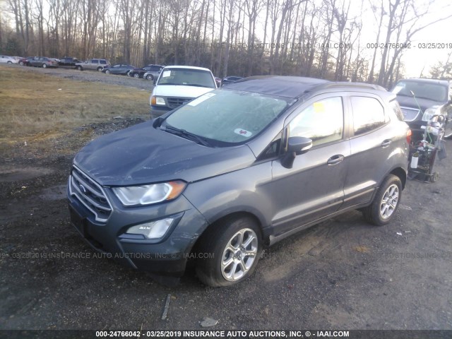 MAJ6P1ULXJC220915 - 2018 FORD ECOSPORT SE GRAY photo 2