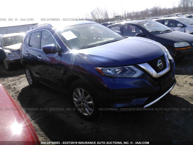 KNMAT2MV2JP604610 - 2018 NISSAN ROGUE S/SV BLUE photo 1