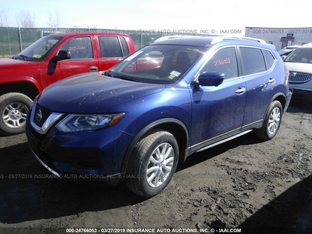 KNMAT2MV2JP604610 - 2018 NISSAN ROGUE S/SV BLUE photo 2