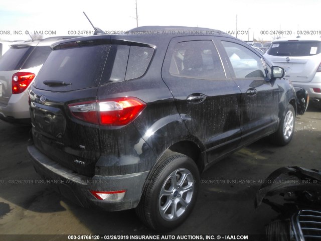 MAJ6P1UL9JC199815 - 2018 FORD ECOSPORT SE BLACK photo 4