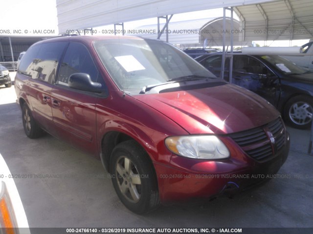 2D4GP44L46R876898 - 2006 DODGE GRAND CARAVAN SXT MAROON photo 1