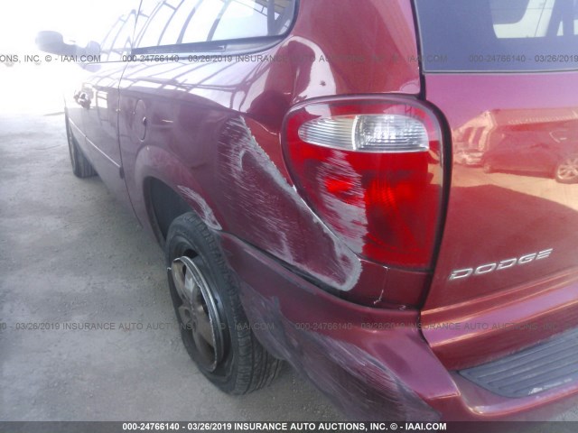 2D4GP44L46R876898 - 2006 DODGE GRAND CARAVAN SXT MAROON photo 6