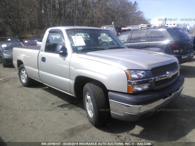 1GCEC14XX4Z140813 - 2004 CHEVROLET SILVERADO C1500 GRAY photo 1