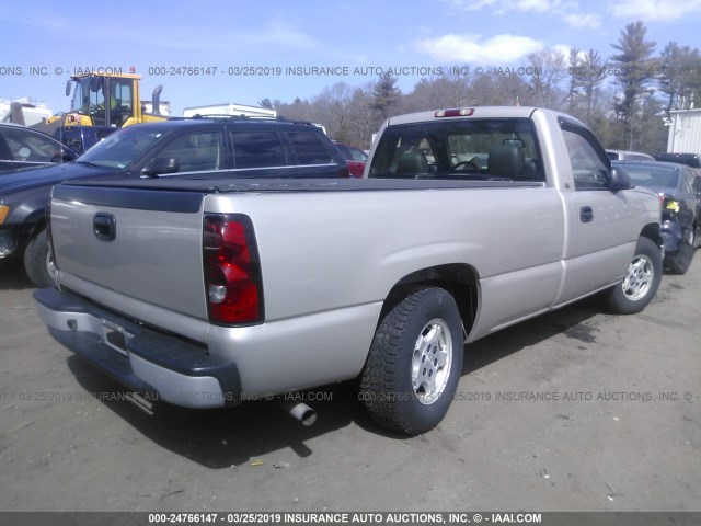 1GCEC14XX4Z140813 - 2004 CHEVROLET SILVERADO C1500 GRAY photo 4