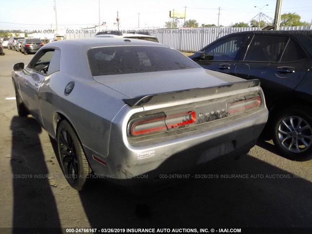 2C3CDZAG2HH531973 - 2017 DODGE CHALLENGER SXT GRAY photo 3