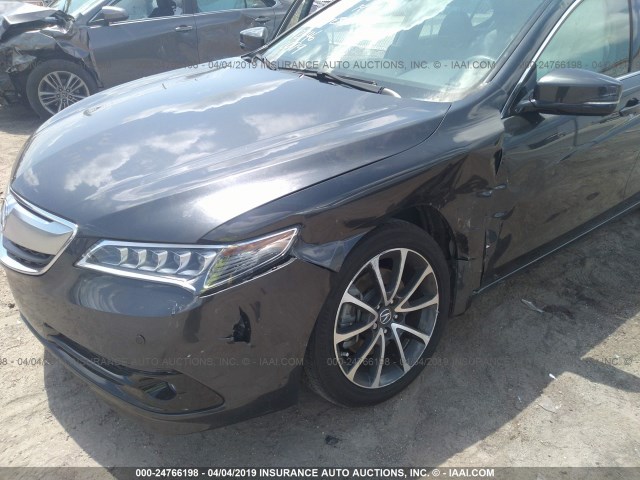 19UUB2F71GA002079 - 2016 ACURA TLX ADVANCE GRAY photo 6