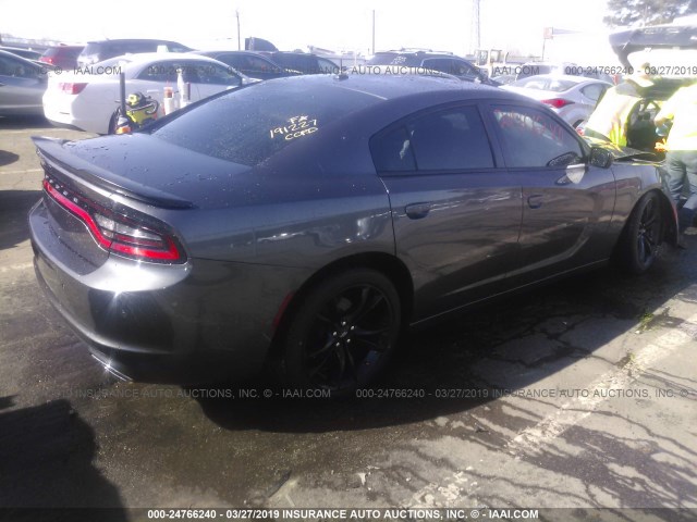 2C3CDXBG8JH126273 - 2018 DODGE CHARGER SXT GRAY photo 4