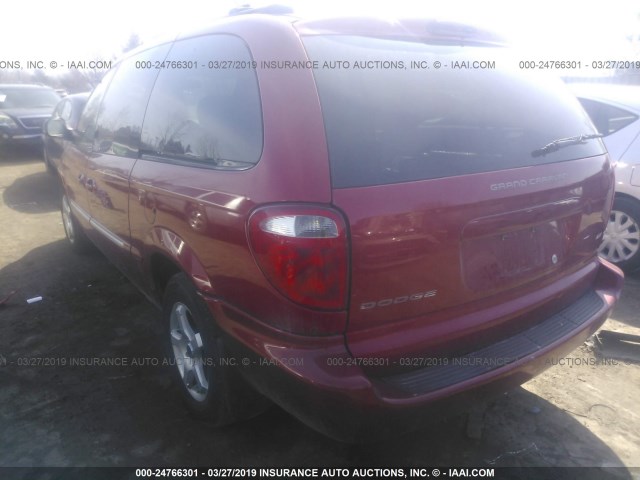 2D4GP54L03R169976 - 2003 DODGE GRAND CARAVAN ES RED photo 3