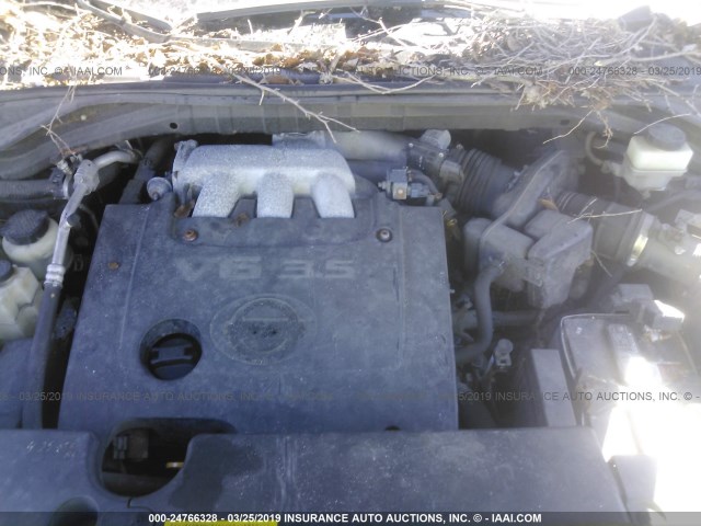 JN8AZ08WX5W442666 - 2005 NISSAN MURANO SL/SE/S BLUE photo 10