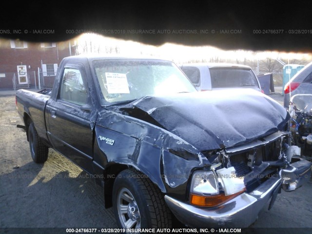 1FTYR10V0YTA91615 - 2000 FORD RANGER BLACK photo 1