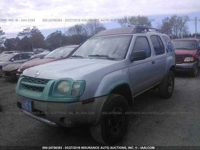 5N1ED28Y52C585350 - 2002 NISSAN XTERRA XE/SE SILVER photo 2