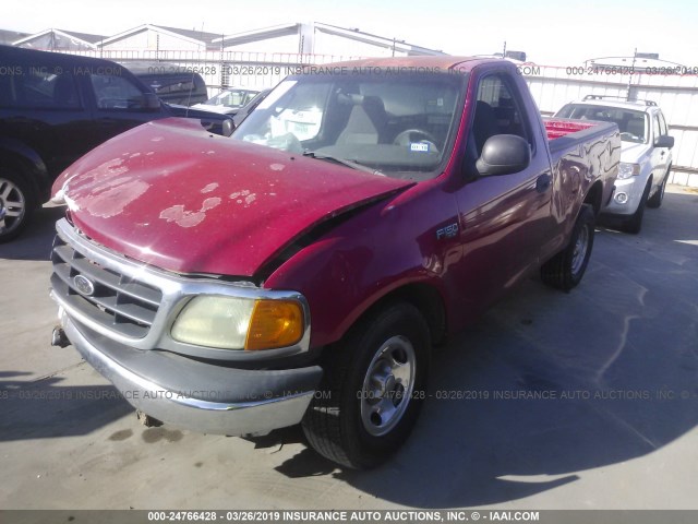 2FTRF17204CA28401 - 2004 FORD F-150 HERITAGE CLASSIC RED photo 2