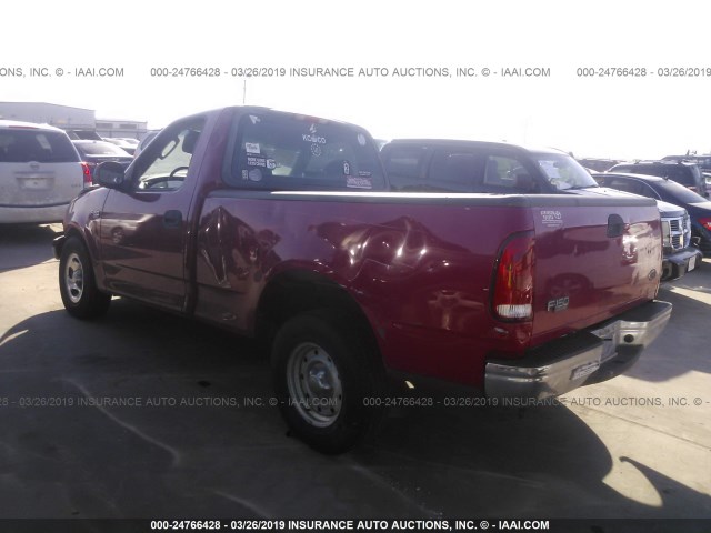 2FTRF17204CA28401 - 2004 FORD F-150 HERITAGE CLASSIC RED photo 3