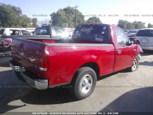 2FTRF17204CA28401 - 2004 FORD F-150 HERITAGE CLASSIC RED photo 4