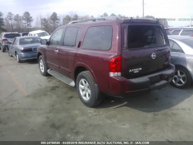 5N1BA0ND9CN622276 - 2012 NISSAN ARMADA SV/SL/PLATINUM MAROON photo 3