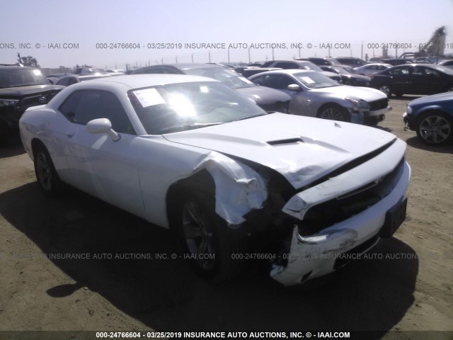 2C3CDZAG6FH711275 - 2015 DODGE CHALLENGER SXT WHITE photo 1