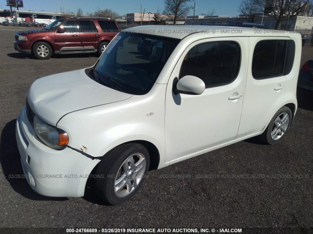 JN8AZ28R29T122108 - 2009 NISSAN CUBE S/SL WHITE photo 2