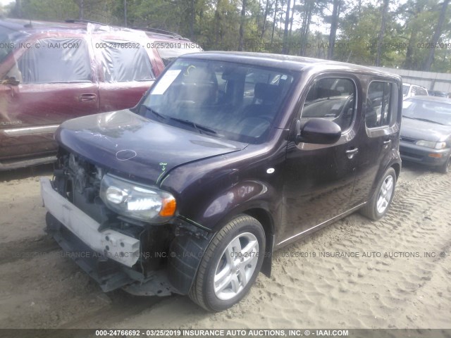 JN8AZ28R69T109832 - 2009 NISSAN CUBE S/SL PURPLE photo 2