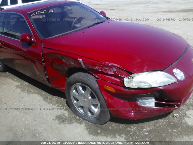 JT8CH32Y4T0051739 - 1996 LEXUS SC 400 RED photo 6