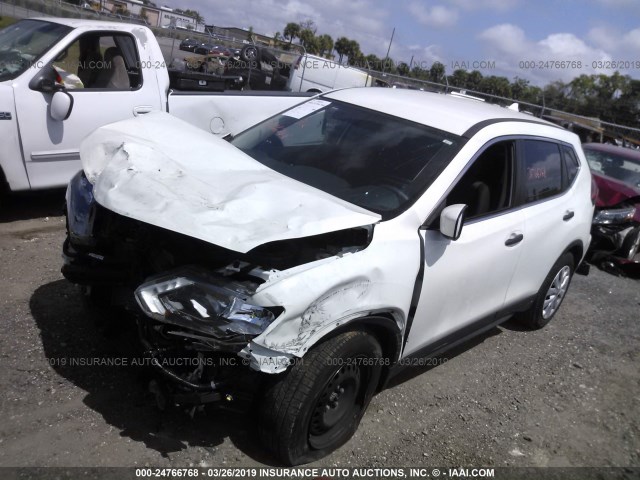 JN8AT2MT7HW140037 - 2017 NISSAN ROGUE S/SL/SV WHITE photo 2