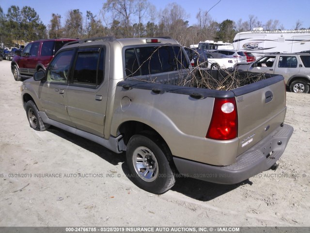 1FMZU77E41UB33811 - 2001 FORD EXPLORER SPORT TR  GOLD photo 3