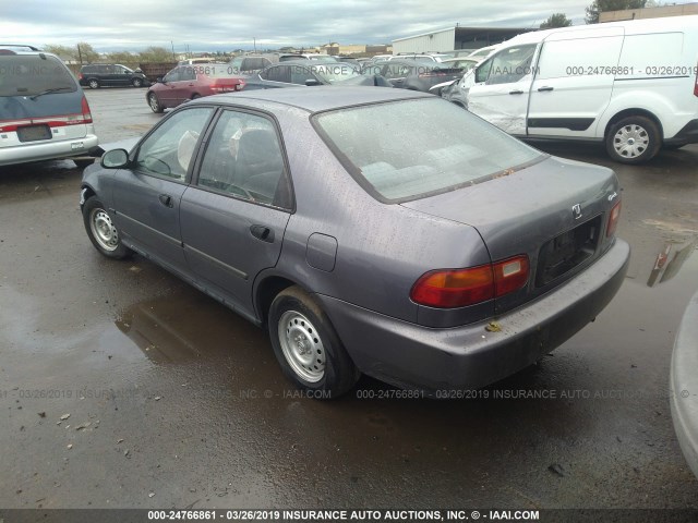 JHMEG8646SS038252 - 1995 HONDA CIVIC DX/LX BLUE photo 3