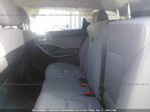 KM8SMDHF3GU151247 - 2016 HYUNDAI SANTA FE SE GRAY photo 8