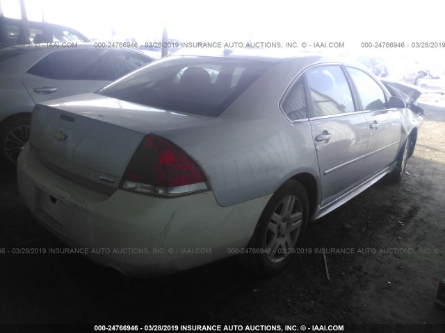 2G1WB5E32E1147249 - 2014 CHEVROLET IMPALA LIMITED LT SILVER photo 4