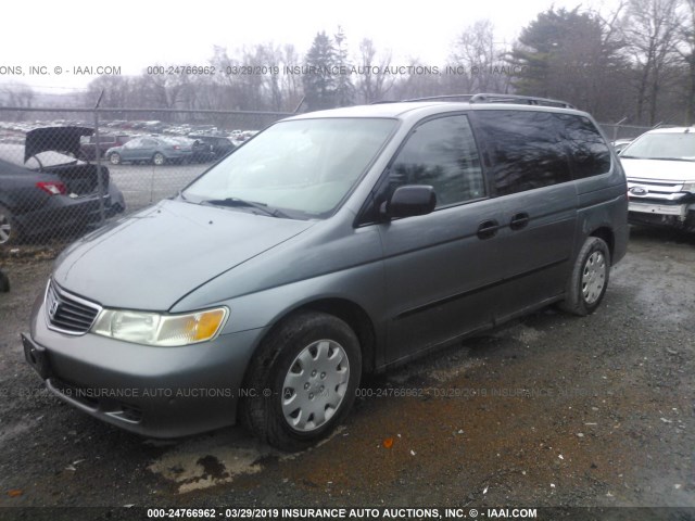 2HKRL18581H598489 - 2001 HONDA ODYSSEY LX GRAY photo 2