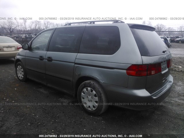 2HKRL18581H598489 - 2001 HONDA ODYSSEY LX GRAY photo 3