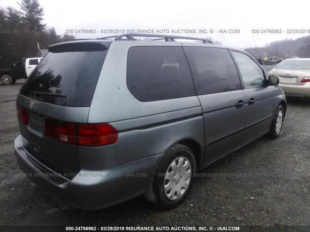 2HKRL18581H598489 - 2001 HONDA ODYSSEY LX GRAY photo 4