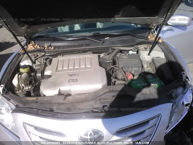 4T1BK46K27U012328 - 2007 TOYOTA CAMRY NEW GENERAT LE/XLE/SE SILVER photo 10