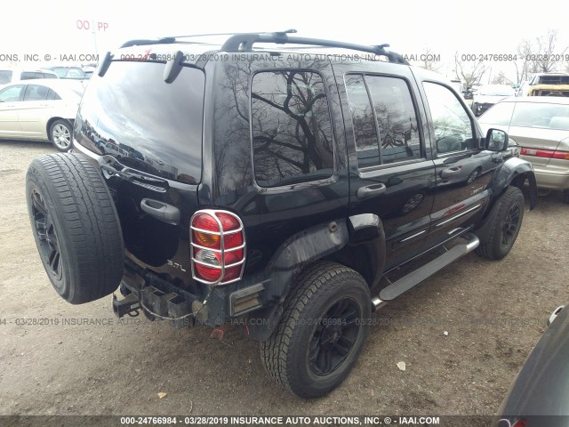 1J4GL58K33W723622 - 2003 JEEP LIBERTY LIMITED BLACK photo 4