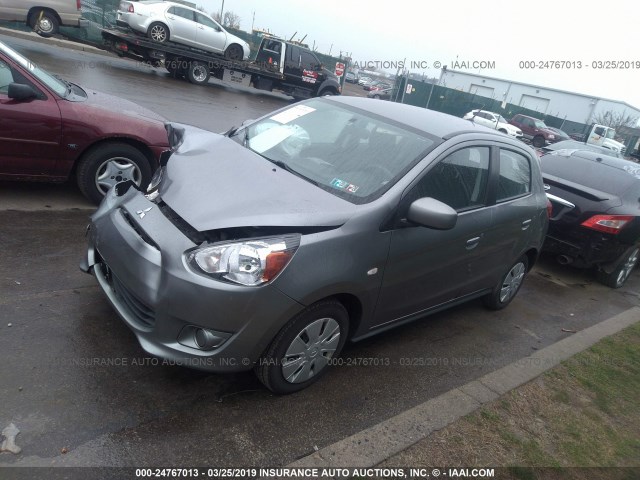 ML32A3HJXFH037283 - 2015 MITSUBISHI MIRAGE DE SILVER photo 2