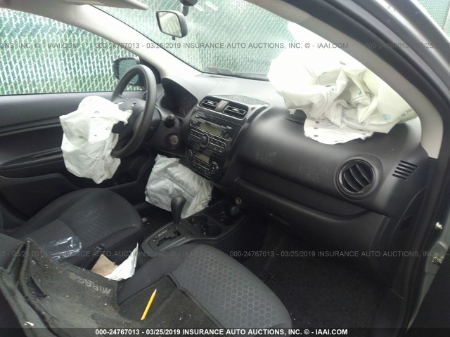 ML32A3HJXFH037283 - 2015 MITSUBISHI MIRAGE DE SILVER photo 5