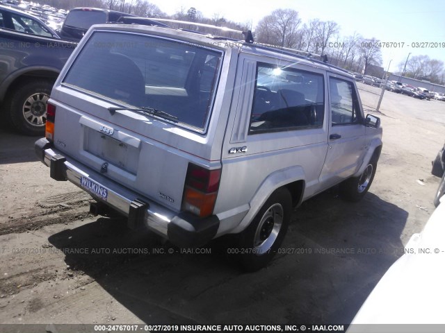 1JCUC7720FT126423 - 1985 JEEP CHEROKEE PIONEER SILVER photo 4