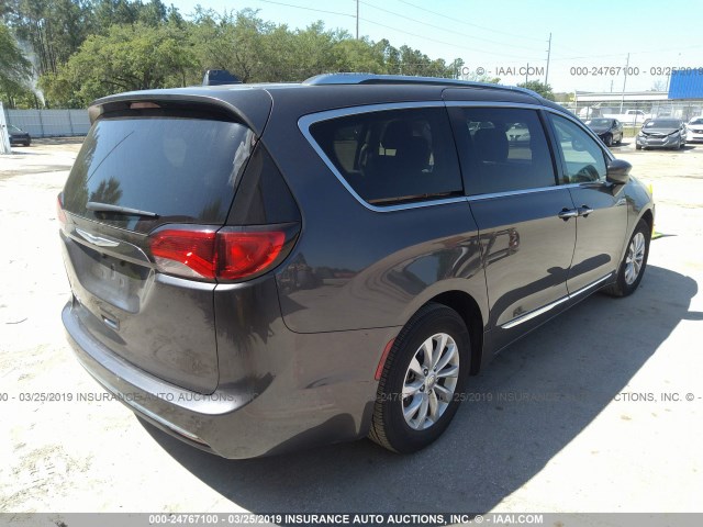 2C4RC1BG9JR186174 - 2018 CHRYSLER PACIFICA TOURING L Մոխրագույն լուսանկար 4