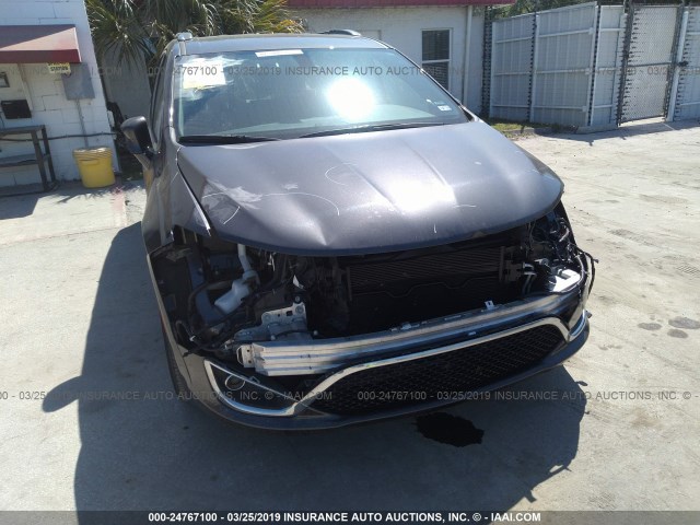 2C4RC1BG9JR186174 - 2018 CHRYSLER PACIFICA TOURING L Մոխրագույն լուսանկար 6