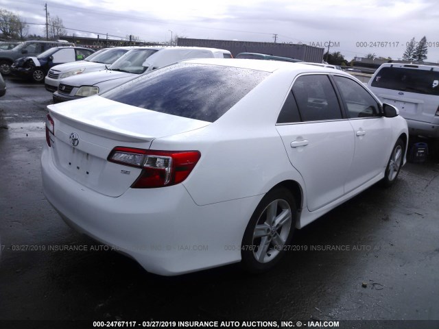 4T1BF1FK5EU830703 - 2014 TOYOTA CAMRY L/SE/LE/XLE 白色 照片 4