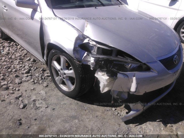 4T1CA30P96U096958 - 2006 TOYOTA CAMRY SOLARA SE/SLE SILVER photo 6