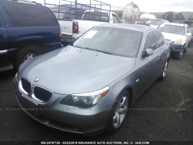 WBANA53544B167184 - 2004 BMW 525 I SILVER photo 2