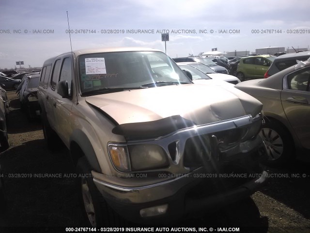 5TEHN72N61Z867572 - 2001 TOYOTA TACOMA DOUBLE CAB 金色 照片 1