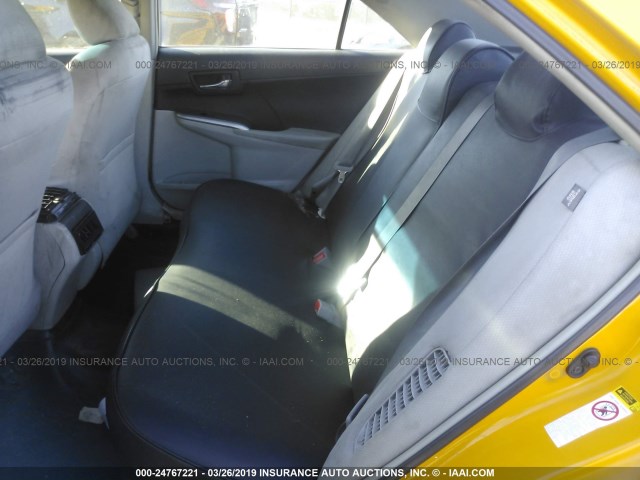 4T1BD1FK2EU124228 - 2014 TOYOTA CAMRY HYBRID/LE/XLE YELLOW photo 8