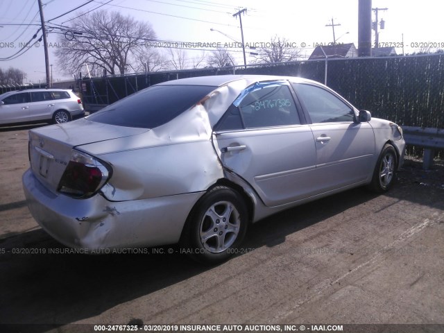 4T1BE32K76U736943 - 2006 TOYOTA CAMRY LE/XLE/SE SILVER photo 4