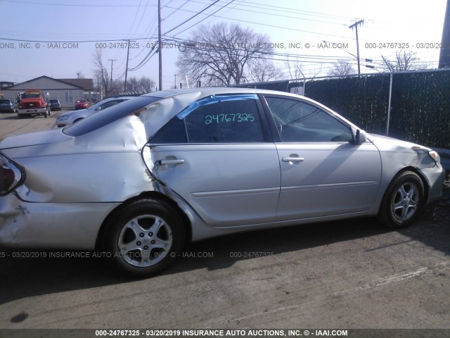 4T1BE32K76U736943 - 2006 TOYOTA CAMRY LE/XLE/SE SILVER photo 6