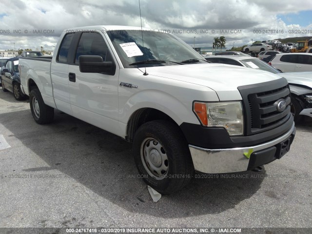 1FTEX1E81AFC53963 - 2010 FORD F150 SUPER CAB WHITE photo 1