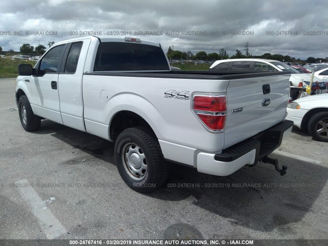 1FTEX1E81AFC53963 - 2010 FORD F150 SUPER CAB WHITE photo 3