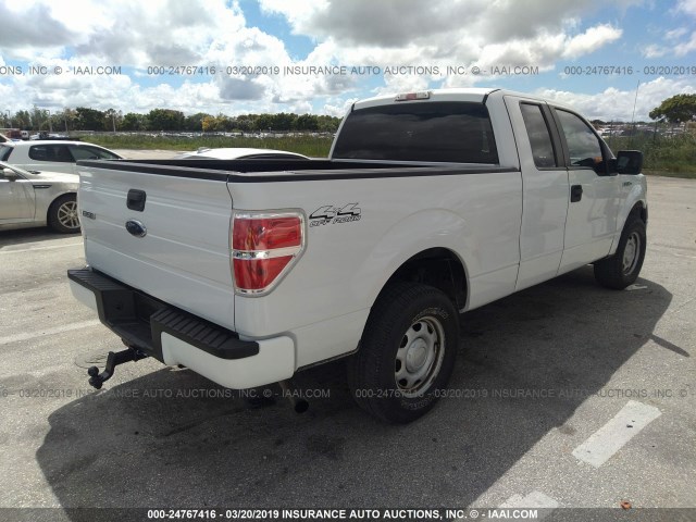 1FTEX1E81AFC53963 - 2010 FORD F150 SUPER CAB WHITE photo 4