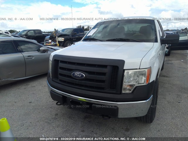 1FTEX1E81AFC53963 - 2010 FORD F150 SUPER CAB WHITE photo 6