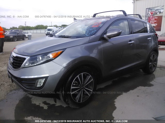 KNDPC3A63G7837840 - 2016 KIA SPORTAGE EX/SX GRAY photo 2